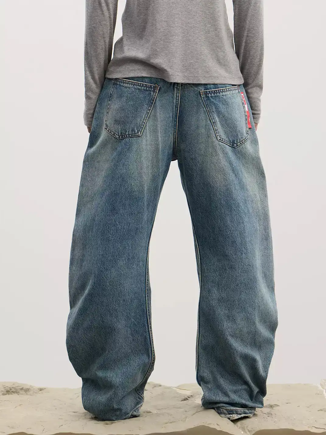 DND4DES | Button Fly Washed Curve Jeans