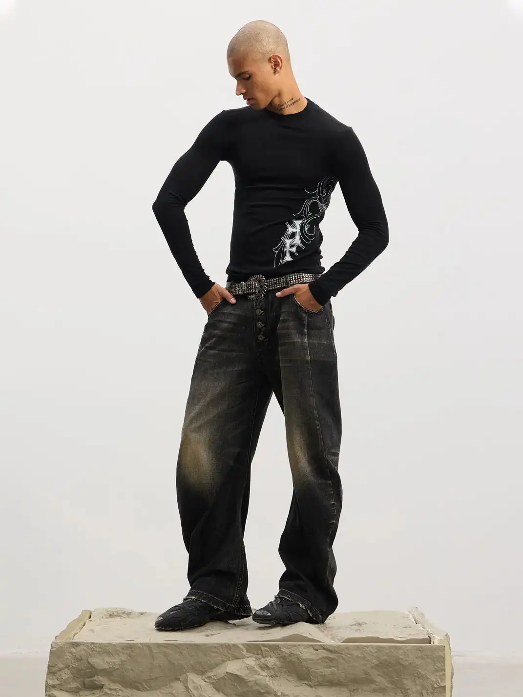 DND4DES | Button Fly Washed Curve Jeans