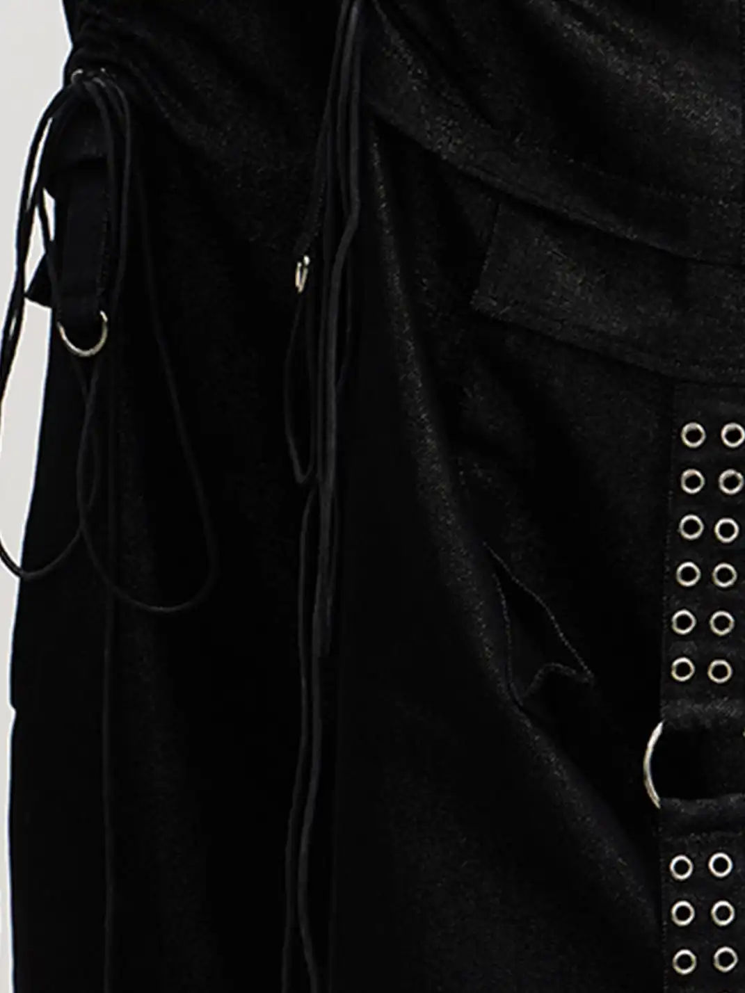 DND4DES | Wrinkled Draw String Utility Jeans