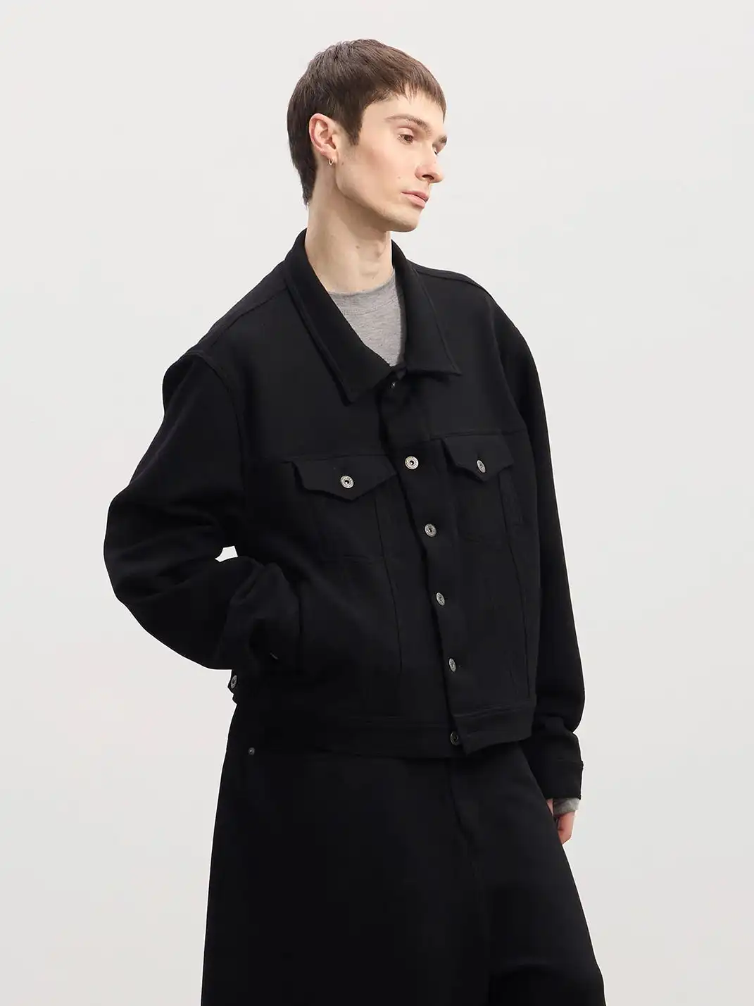 DND4DES | Wool Blend Boxy Fit Jacket
