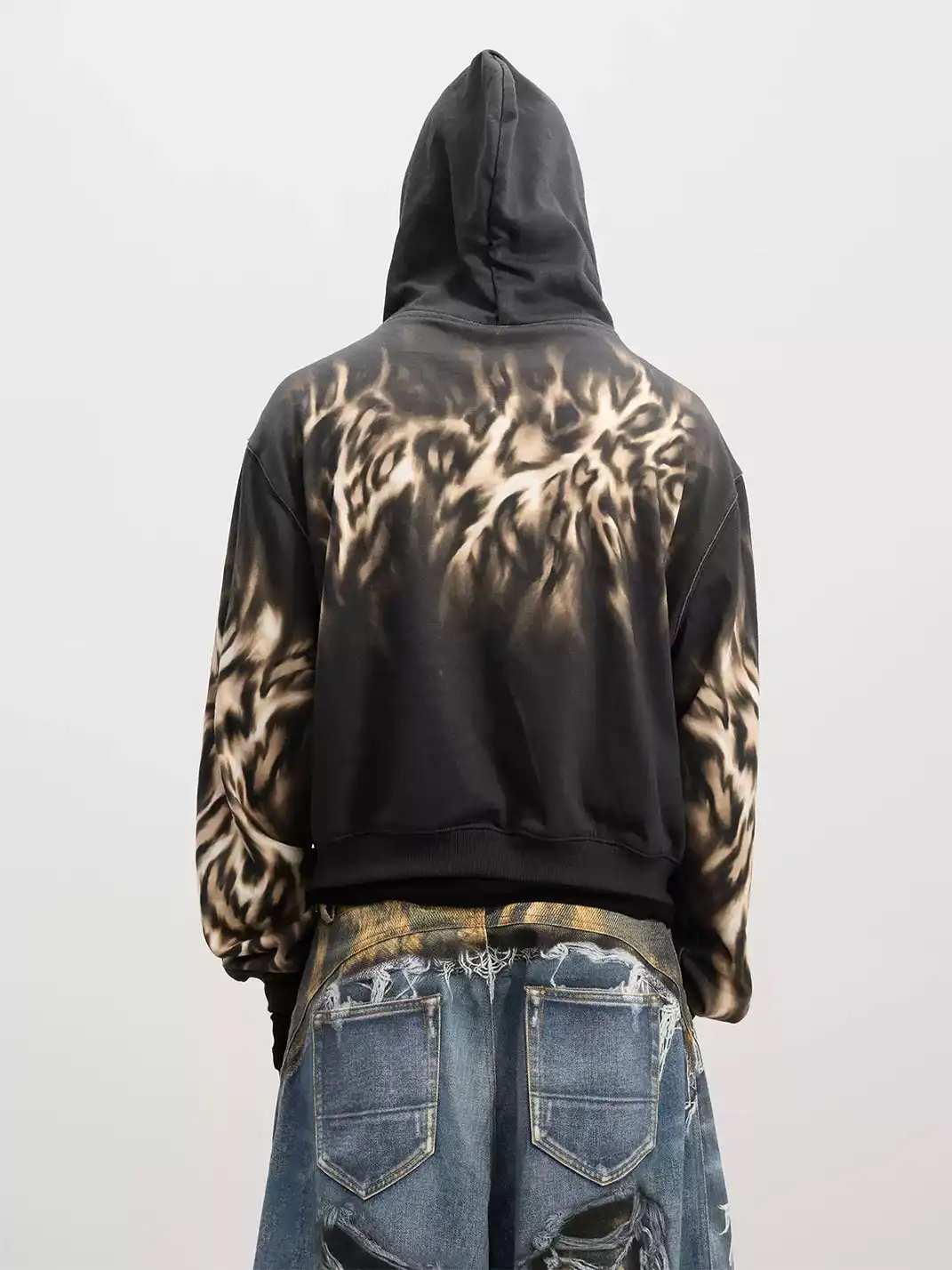 DND4DES | "PREY" Leopard Zip up Hoodie