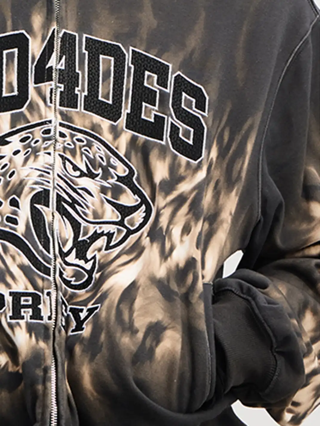 DND4DES | "PREY" Leopard Zip up Hoodie