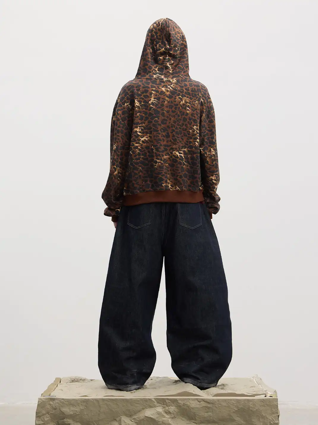 DND4DES | Rhinestone Leopard Zip Up Hoodie