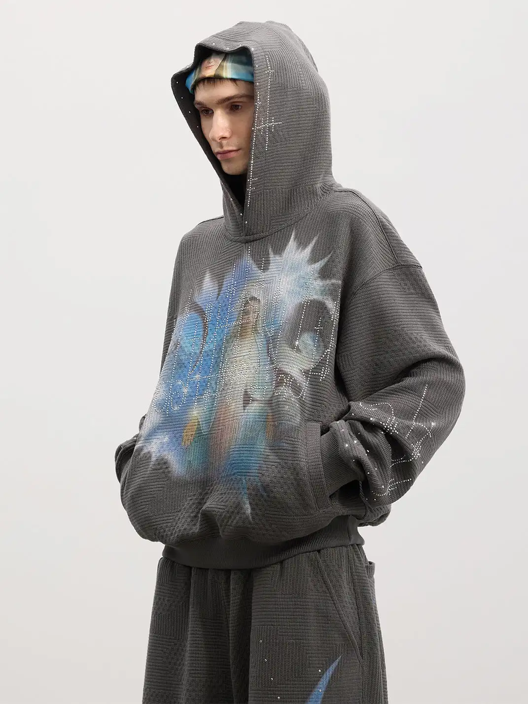 DND4DES | Mother Mary Rhinestone Hoodie