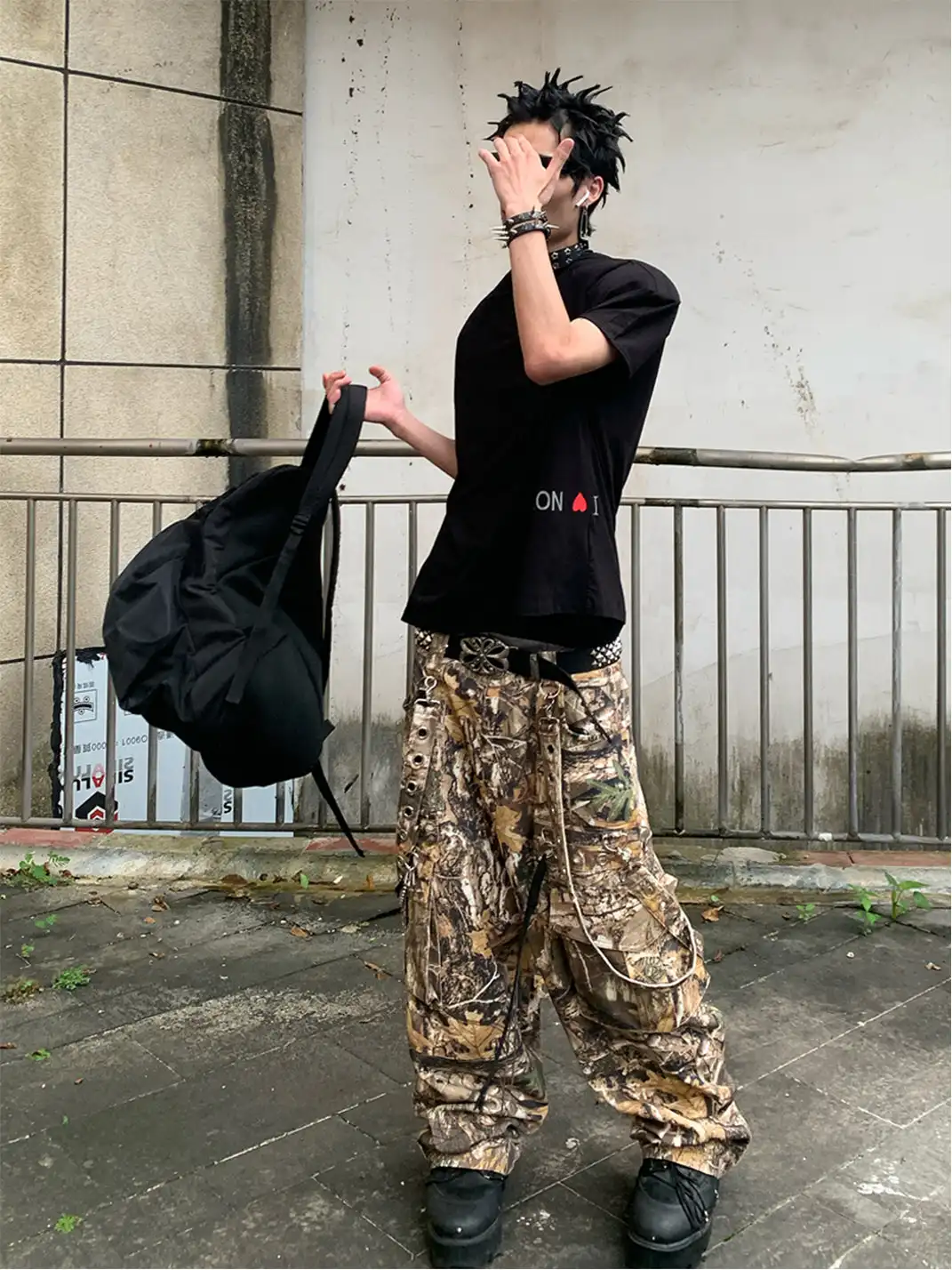 DND4DES | Forest Camo Strap Cargo Pants