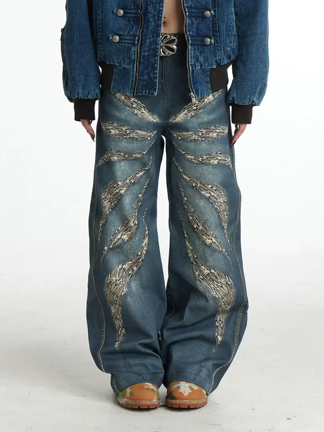 DND4DES | Leopard Baggy Jeans