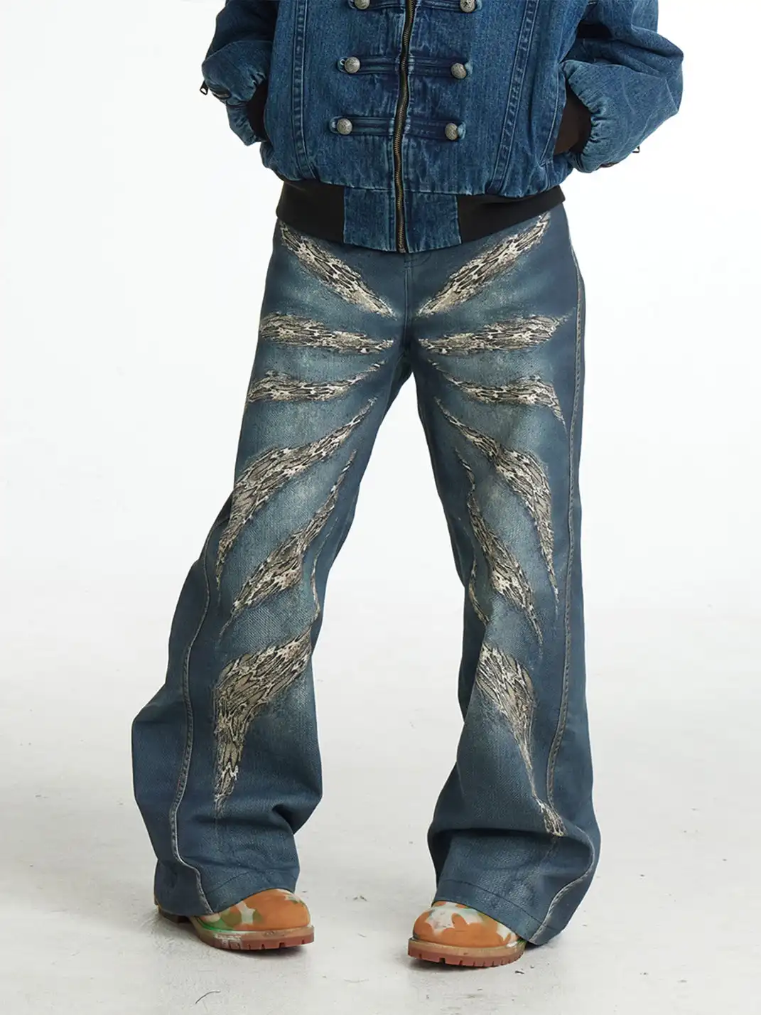 DND4DES | Leopard Baggy Jeans