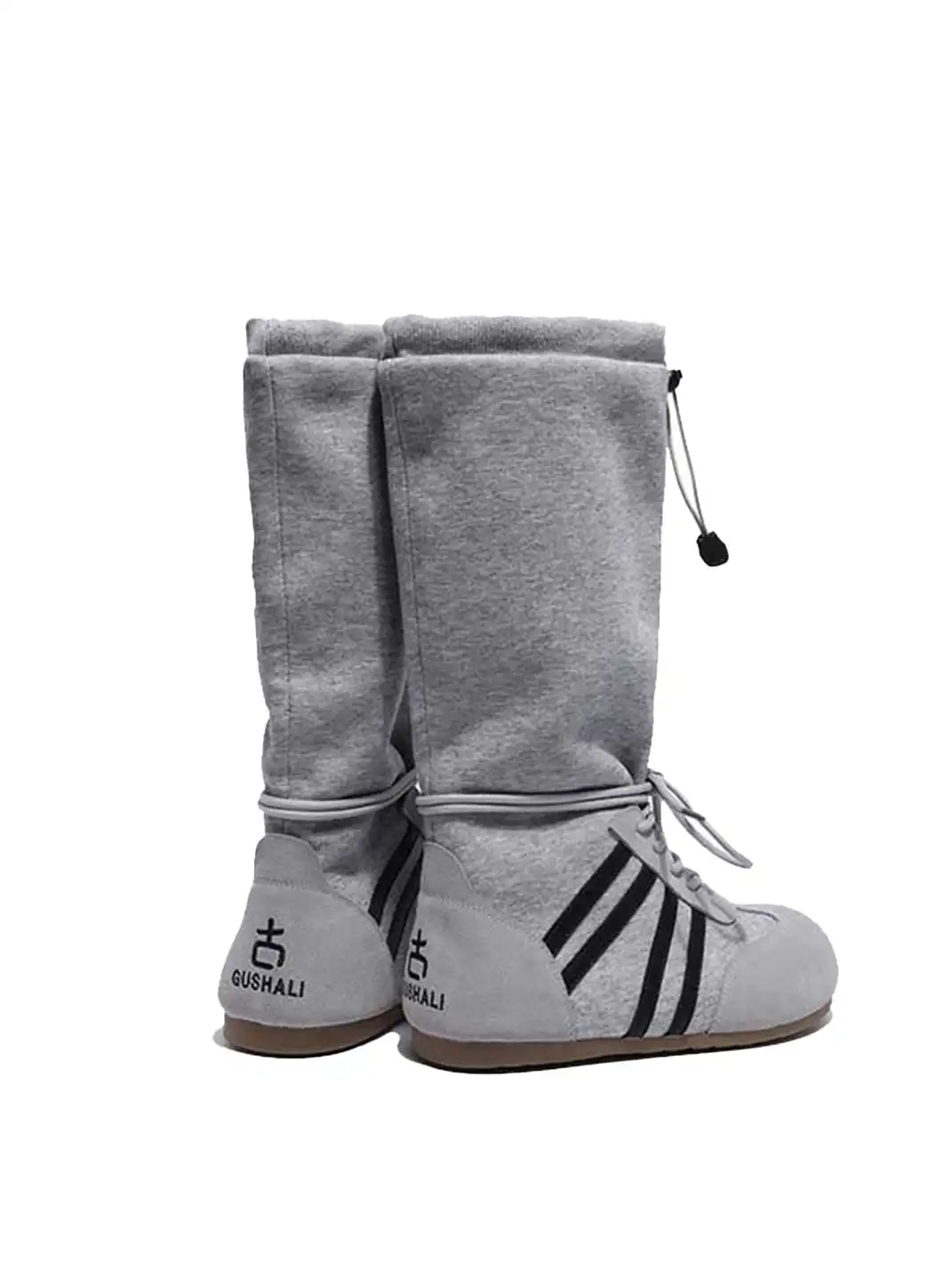 GSL | Draw String Shaft Boxing Boots - Gray
