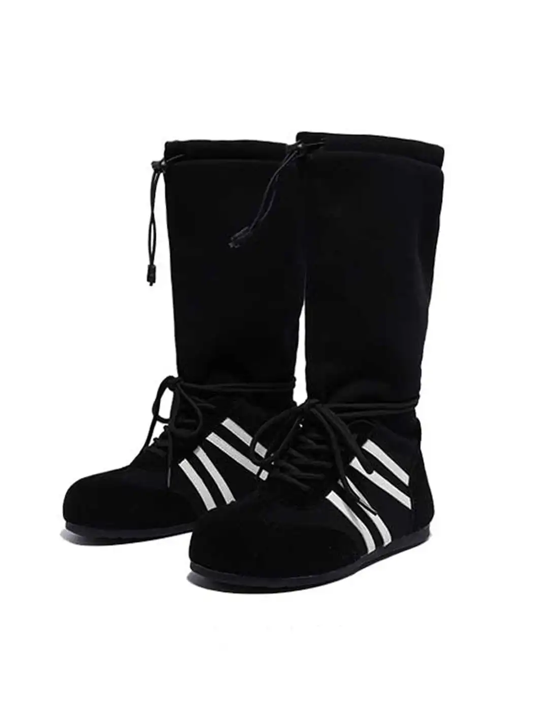 GSL | Draw String Shaft Boxing Boots - Black