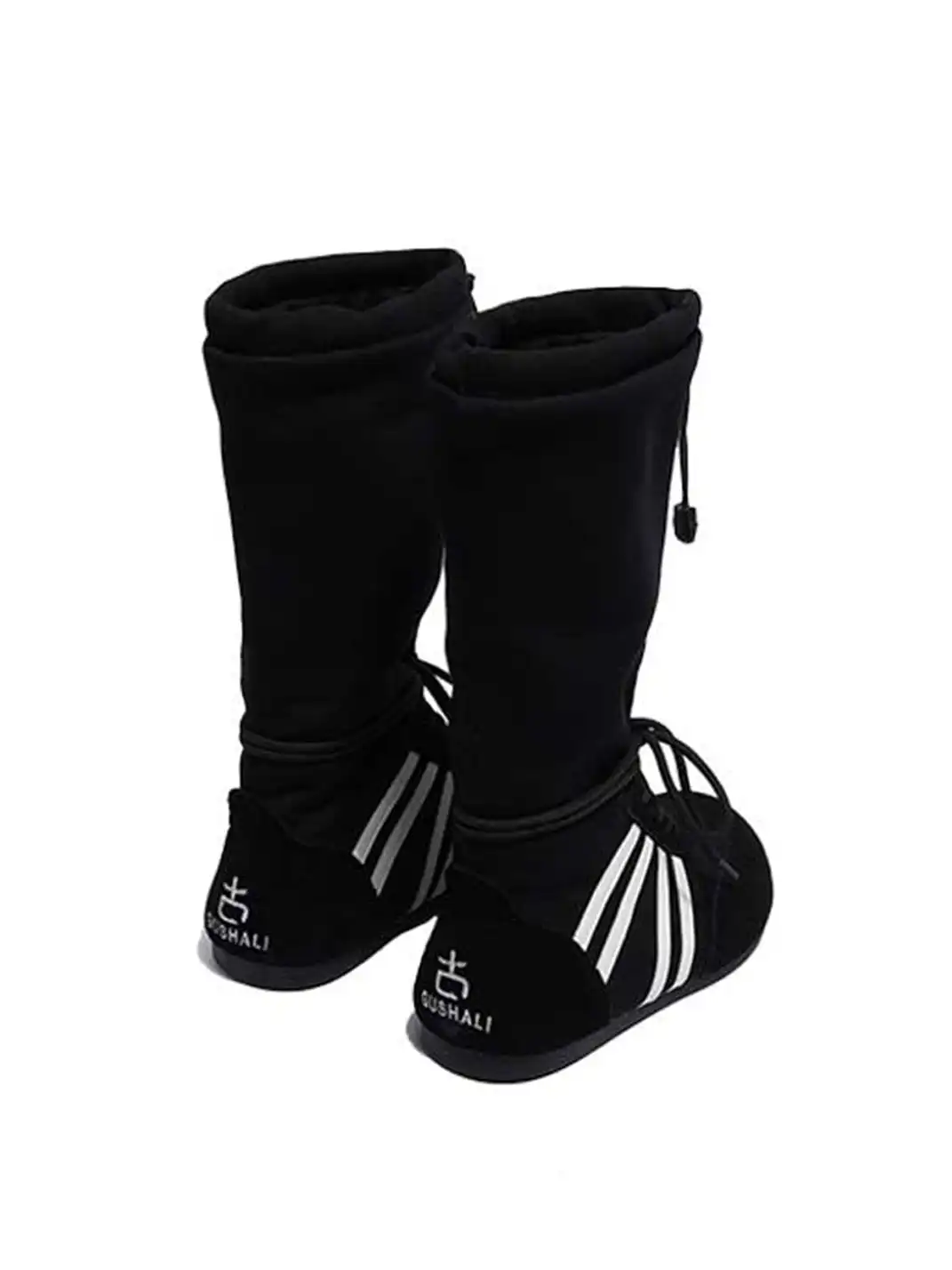 GSL | Draw String Shaft Boxing Boots - Black