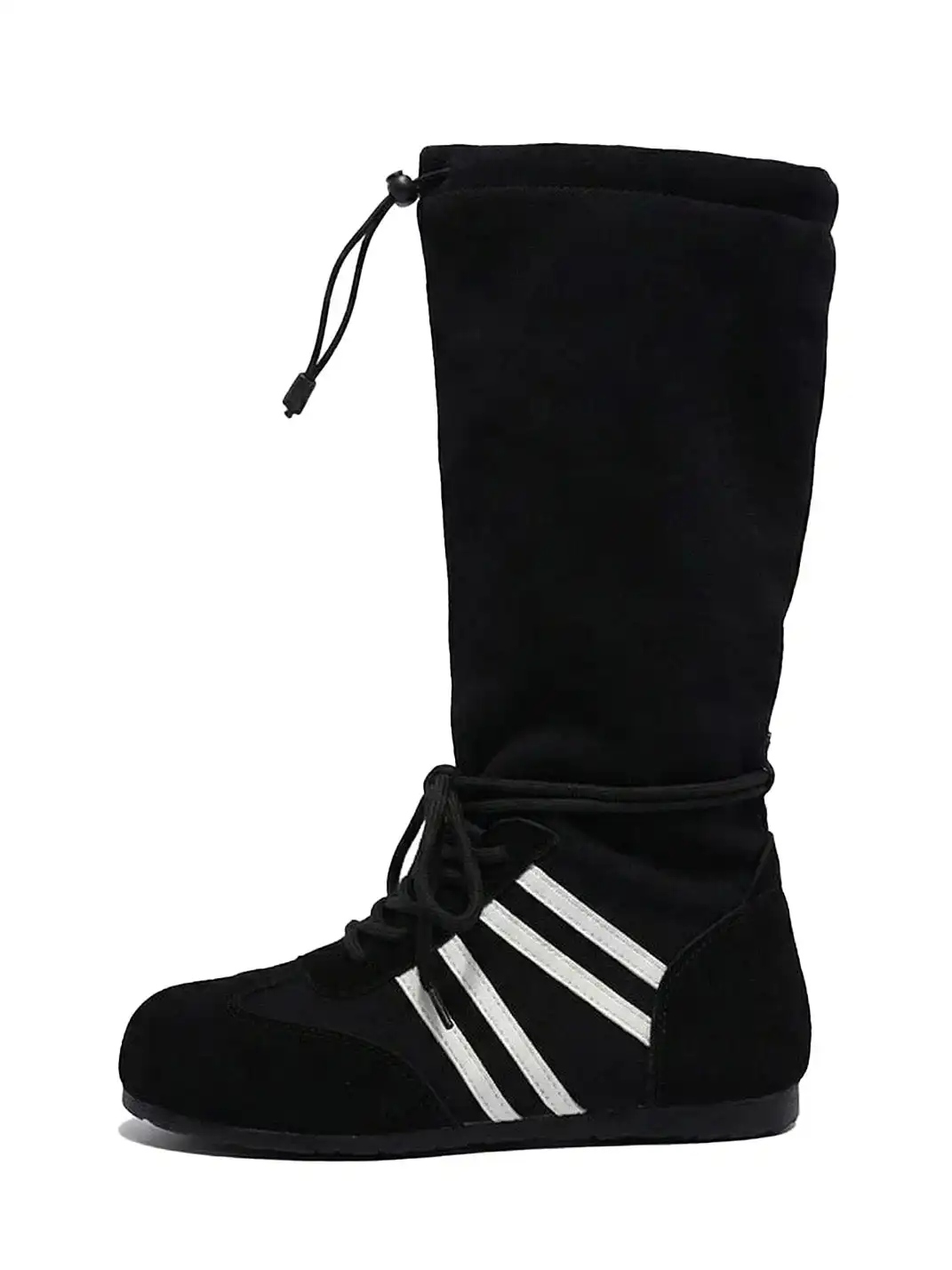 GSL | Draw String Shaft Boxing Boots - Black