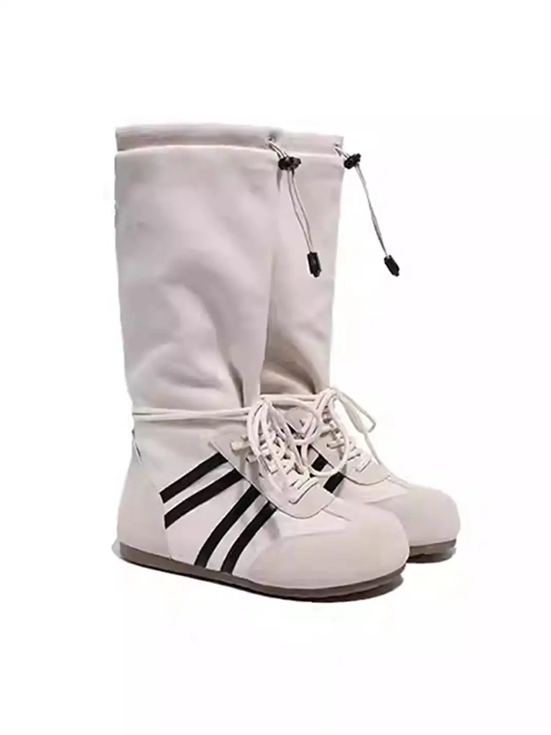 GSL | Draw String Shaft Boxing Boots - White