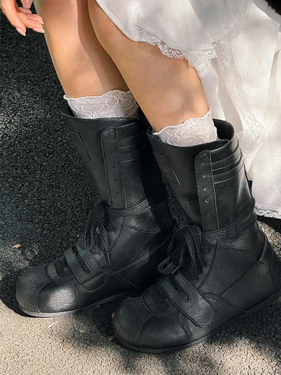 GSL | ”KNOCK OUT PRO" Leather Boxer Boots - Black