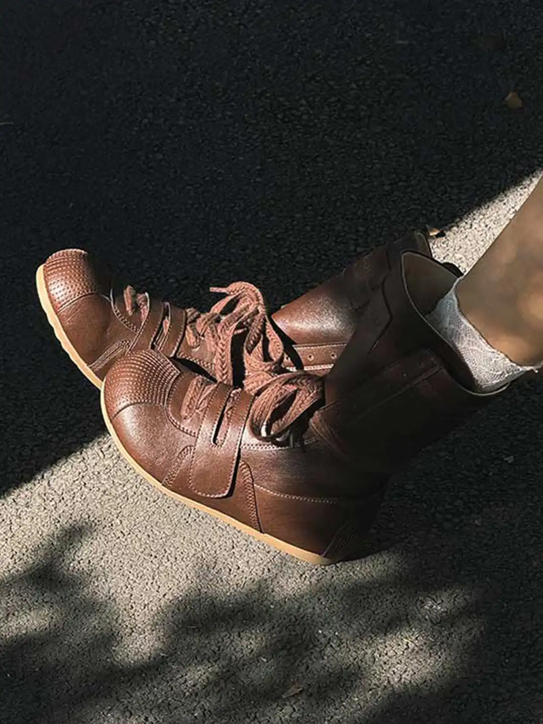 GSL | ”KNOCK OUT PRO" Leather Boxer Boots - Mocha Brown