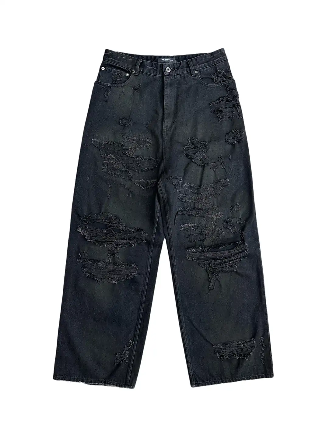 UNKNOWNWORLD | Ripped Straight Leg Jeans