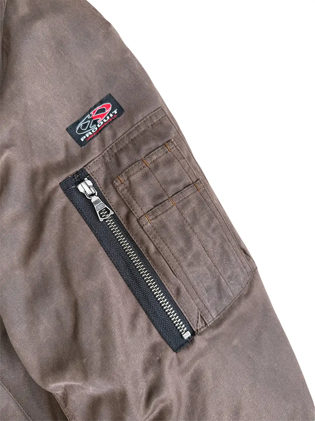 UNKNOWNWORLD | Waxed Bomber Jacket-Brown