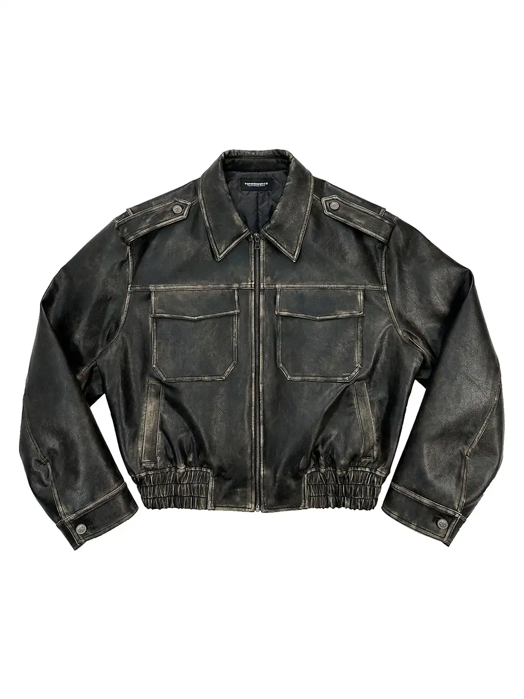 UNKNOWNWORLD | Aged Leather Jacket