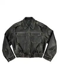 UNKNOWNWORLD | Aged Leather Jacket
