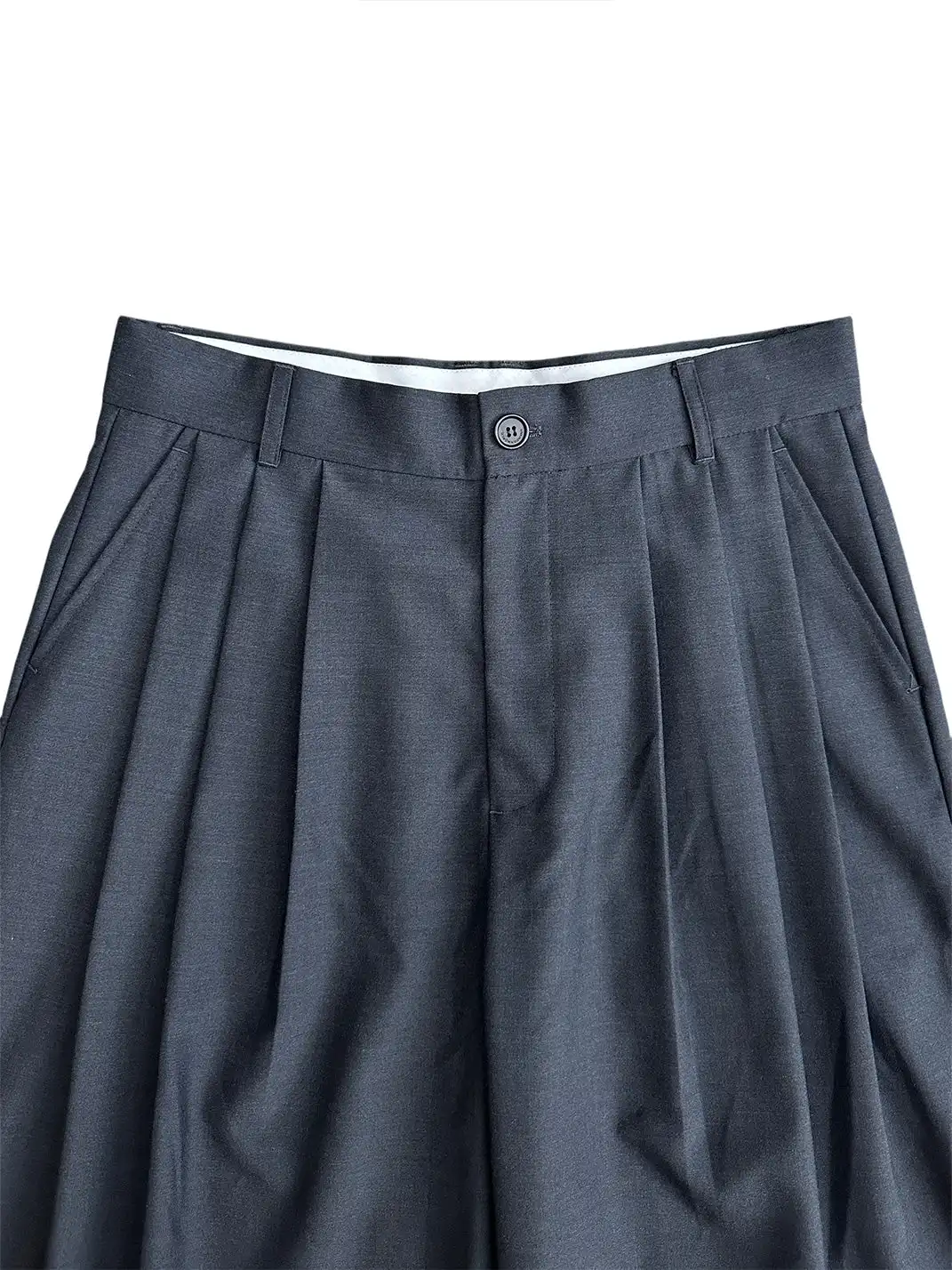 UNKNOWNWORLD | Wool Blend Pleat Baggy Pants