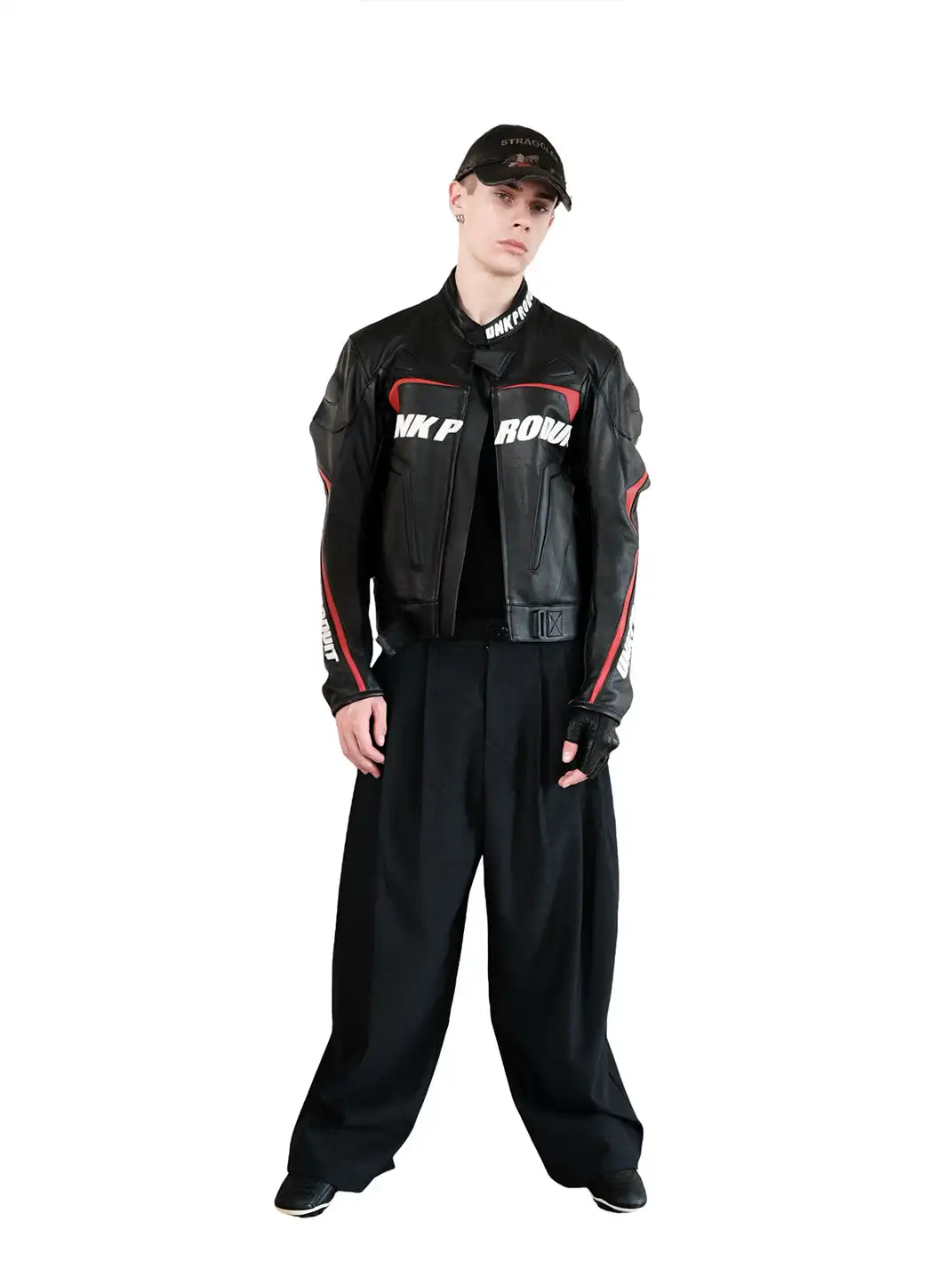 UNKNOWNWORLD | Wool Blend Pleat Baggy Pants