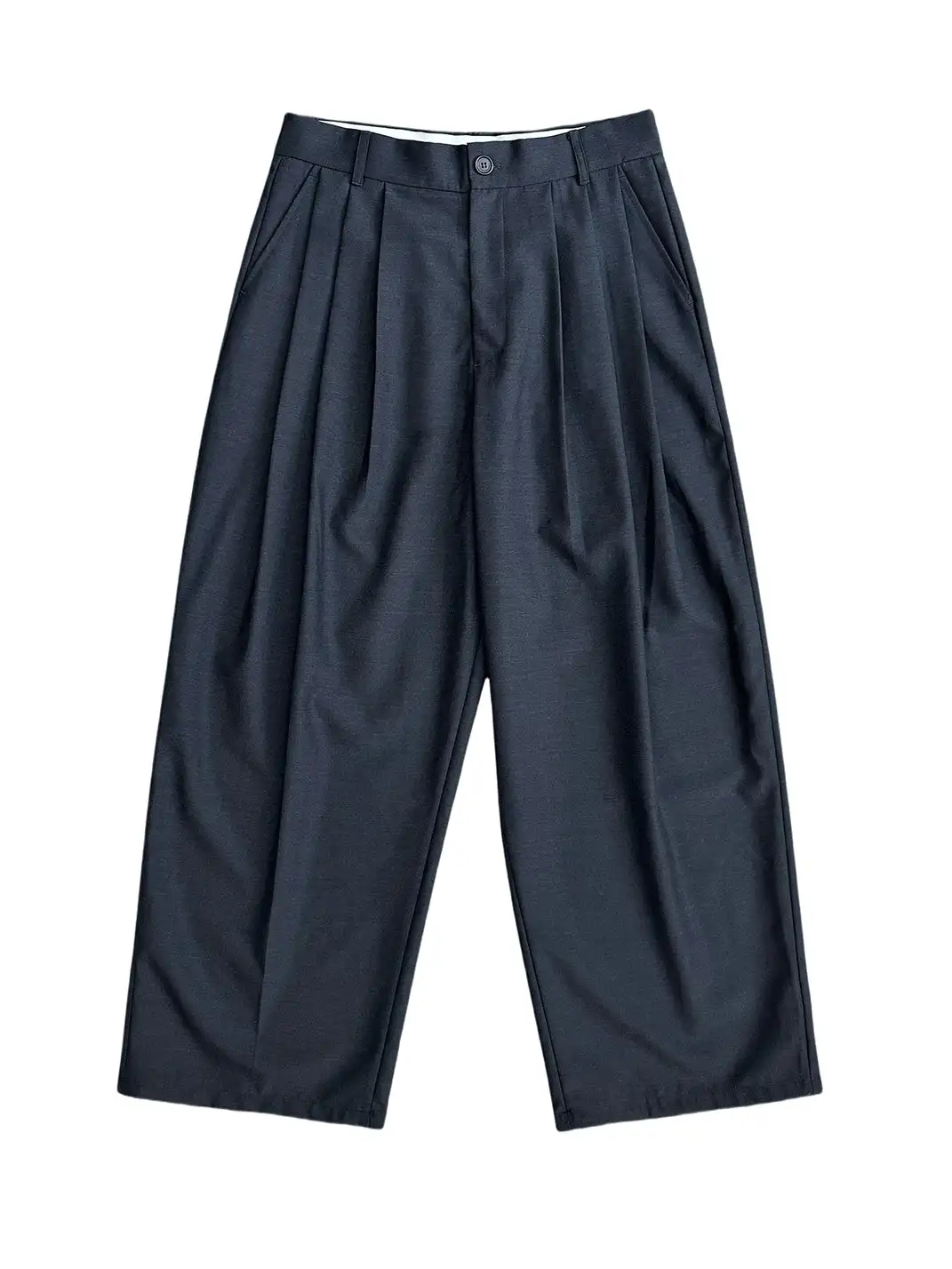 UNKNOWNWORLD | Wool Blend Pleat Baggy Pants