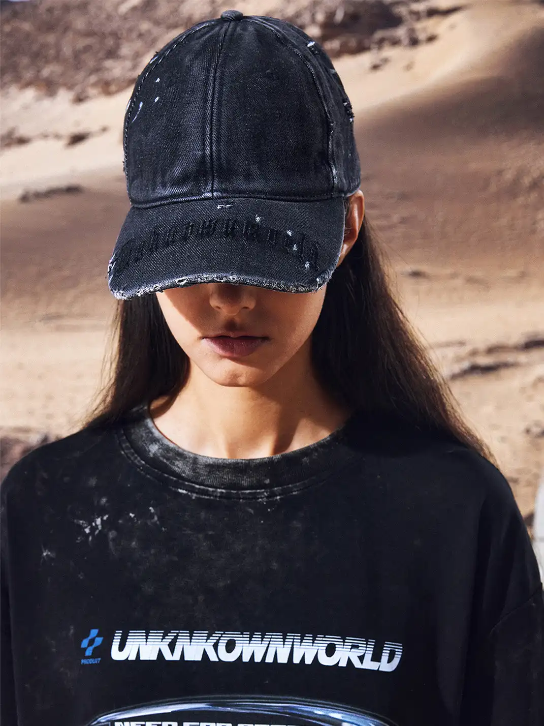 UNKNOWNWORLD | Distress Paint Splatter Cap