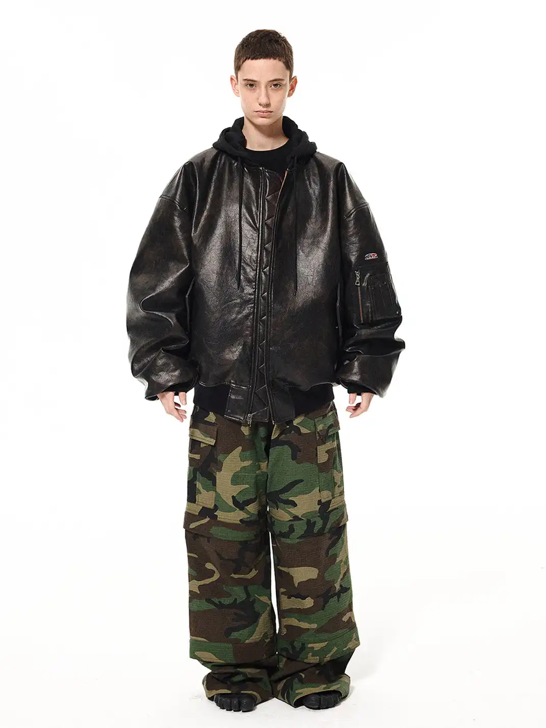 UNKNOWNWORLD | Camo Removable Legs Cargo Pants
