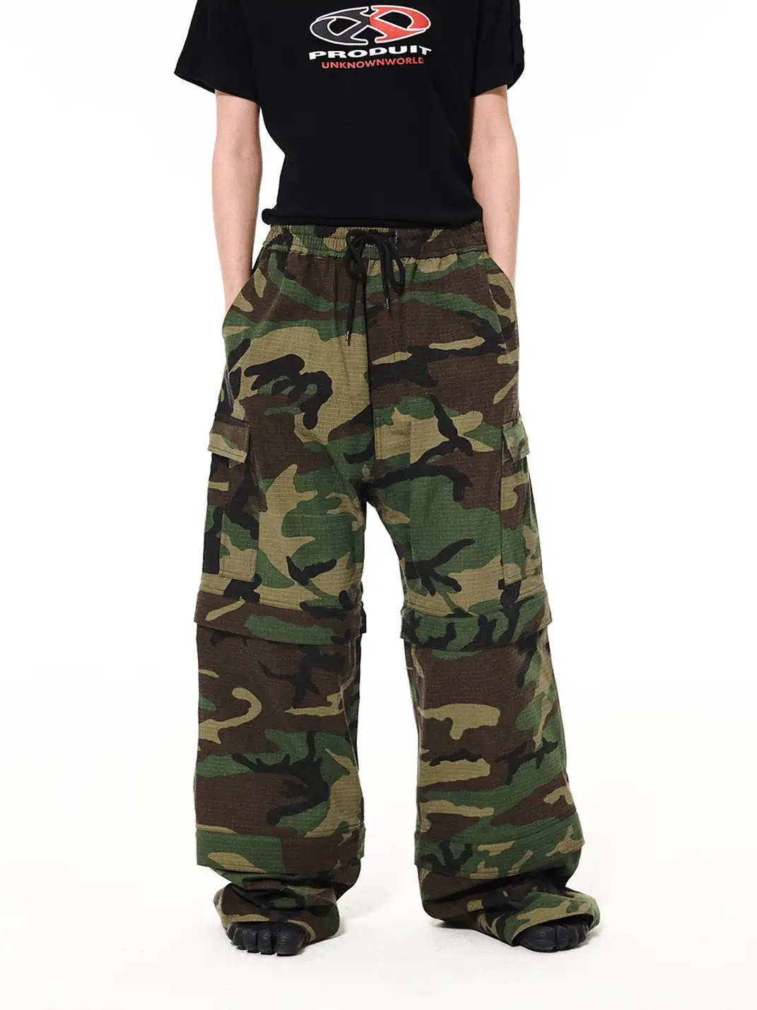 UNKNOWNWORLD | Camo Removable Legs Cargo Pants