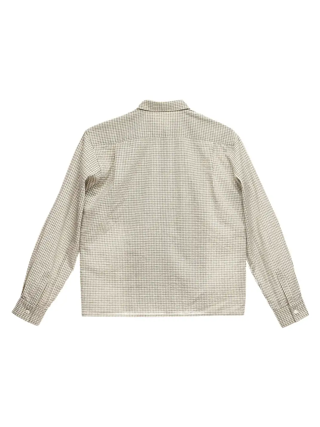 6CRAYON | Ruffle Plaid Cotton Shirt - Off White