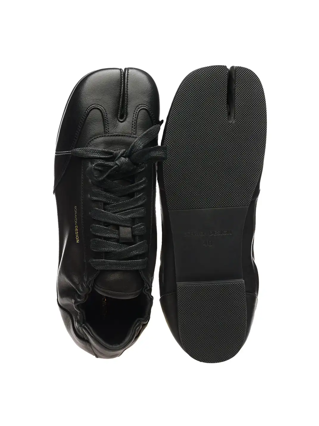 6CRAYON | Waxed Leather Tabi Shoes