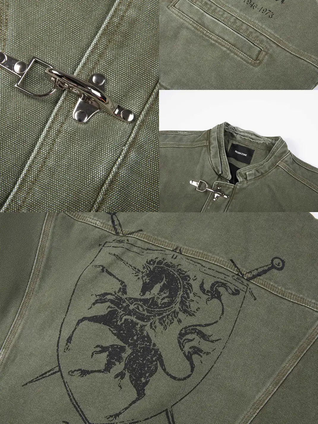 REGEN ZONE | "UNICORN CREST" Buckle Closure Jacket