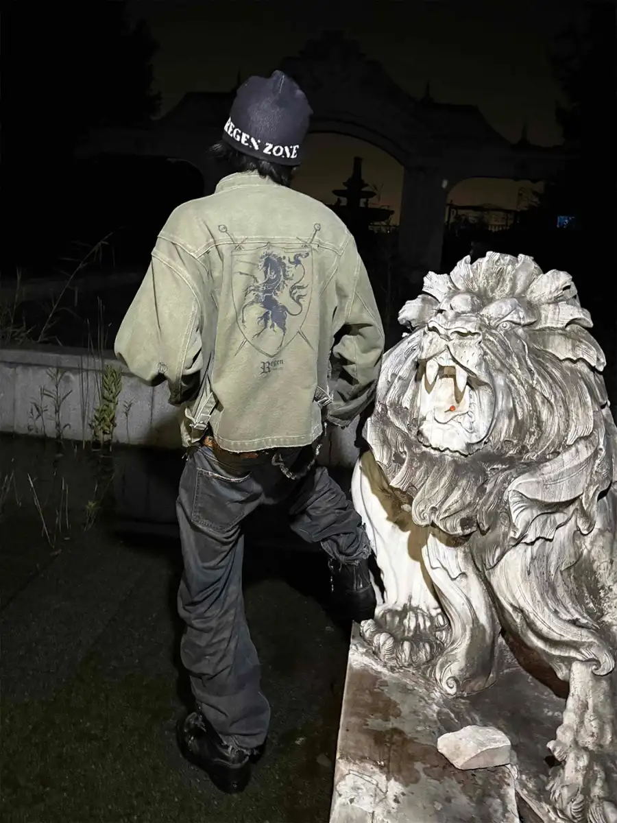 REGEN ZONE | "UNICORN CREST" Buckle Closure Jacket - 4
