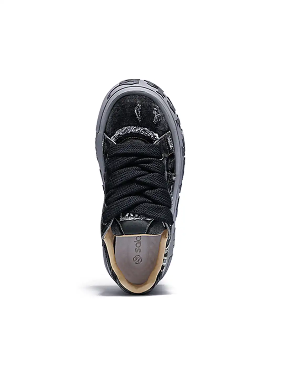 SALAXI | "OWL 2.0" Ripped Denim Skate Sneaker