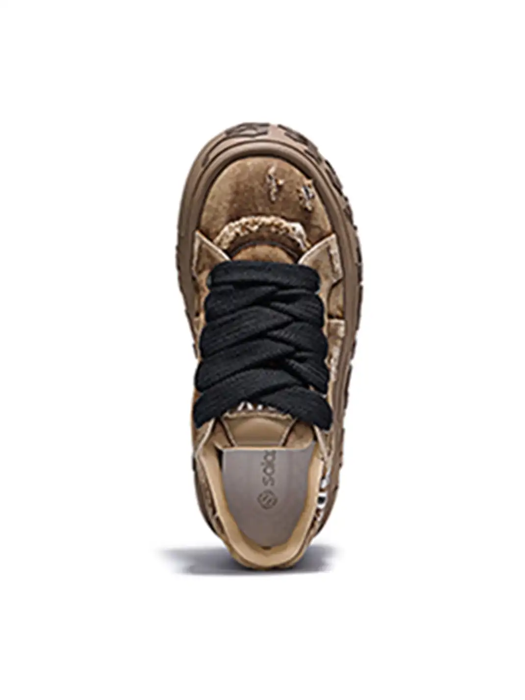 SALAXI | "OWL 2.0" Ripped Denim Skate Sneaker