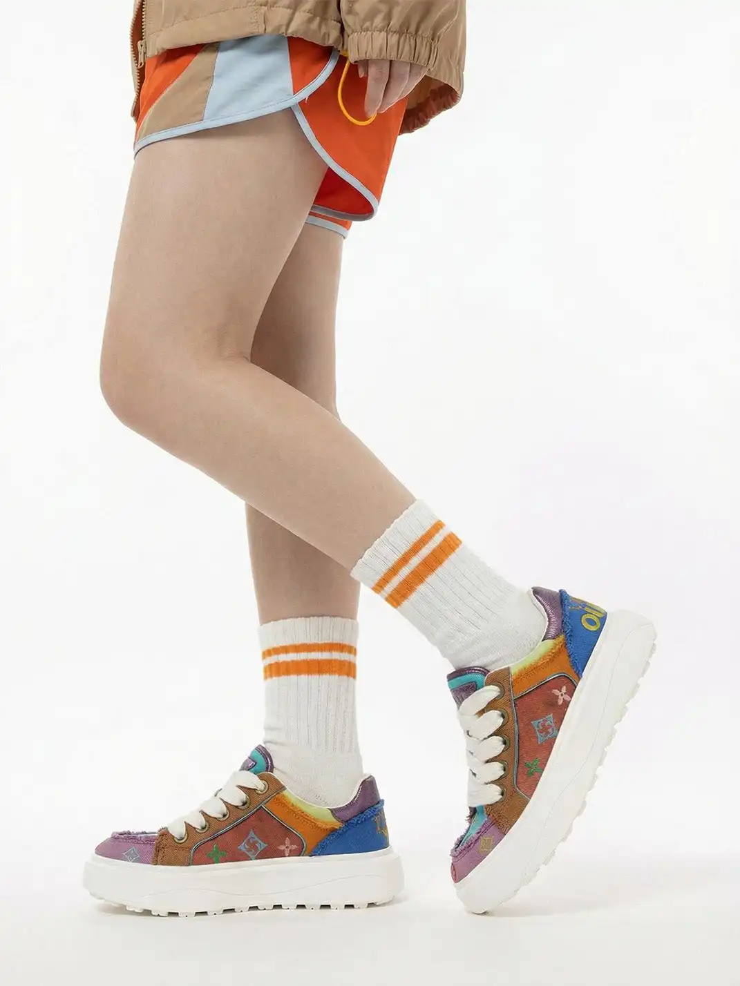 SALAXI | Embrossed Logo Chunky Skate Sneaker