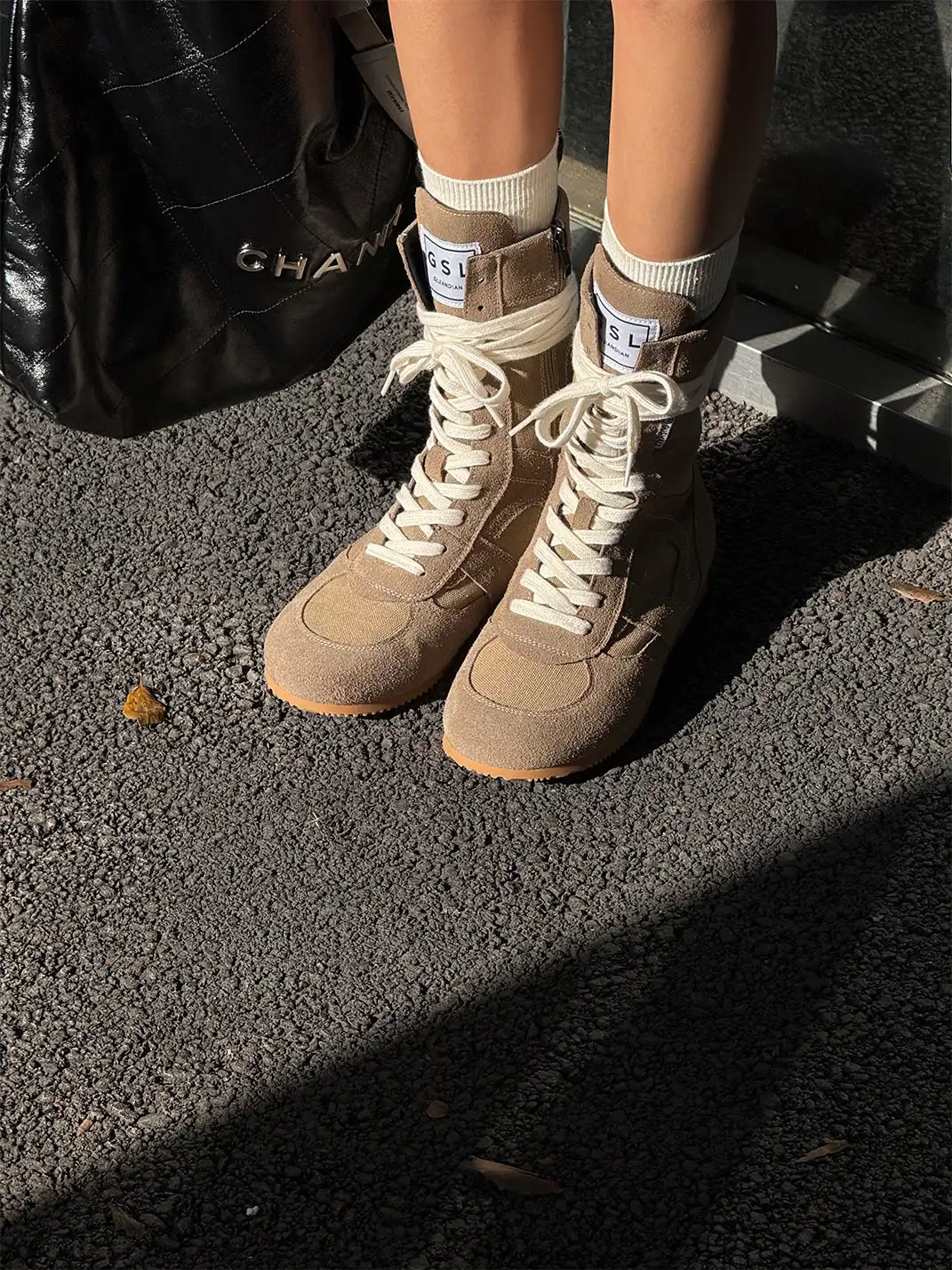 GSL | "Knockout" Hybrid Boxing Trainer Boots-Khaki