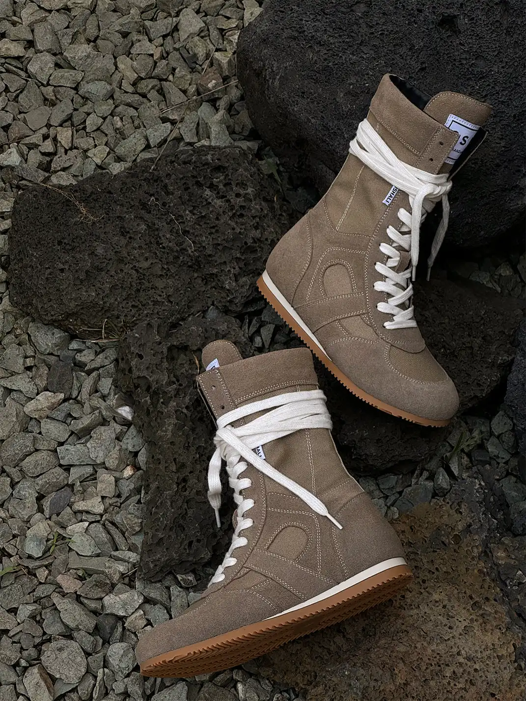 GSL | "Knockout" Hybrid Boxing Trainer Boots-Khaki