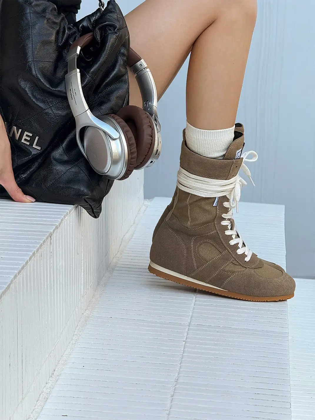 GSL | "Knockout" Hybrid Boxing Trainer Boots-Khaki
