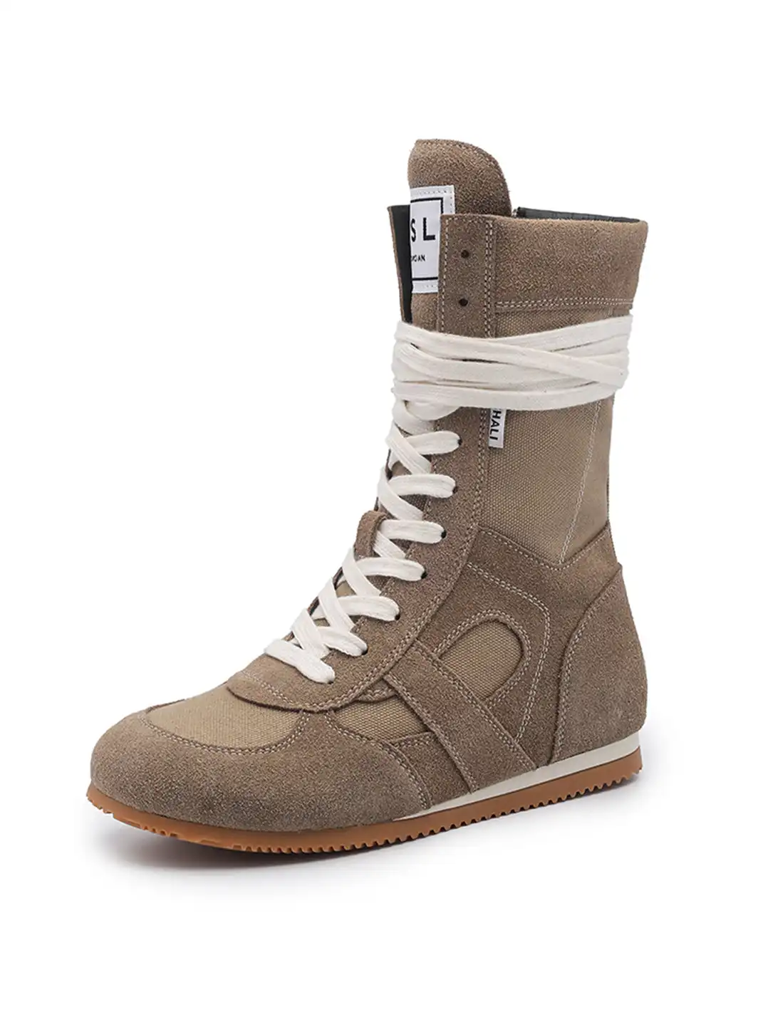 GSL | "Knockout" Hybrid Boxing Trainer Boots-Khaki
