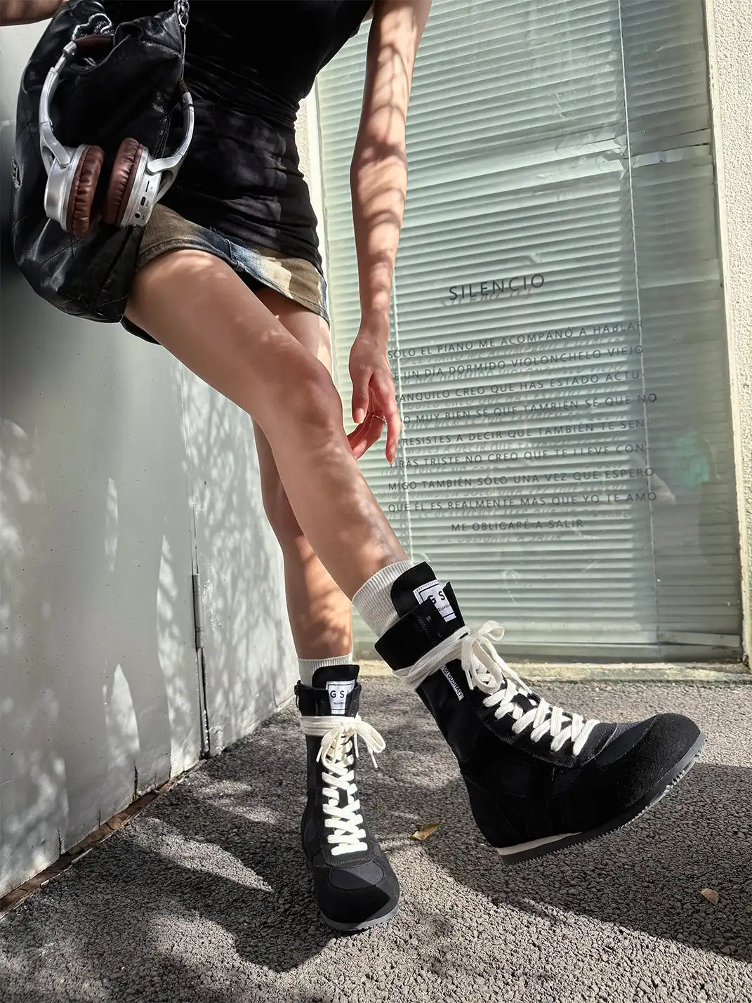GSL | "Knockout" Hybrid Boxing Trainer Boots-Black