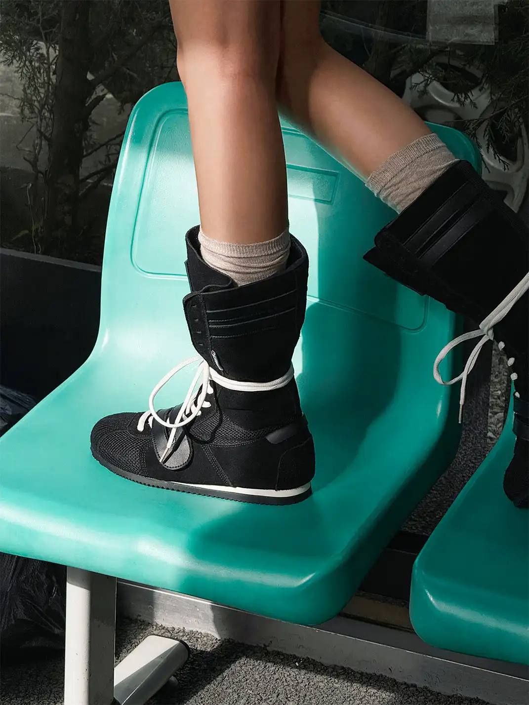GSL | "Knockout Pro2.0" Hybrid Velcro Boxing Trainer Boots-Black