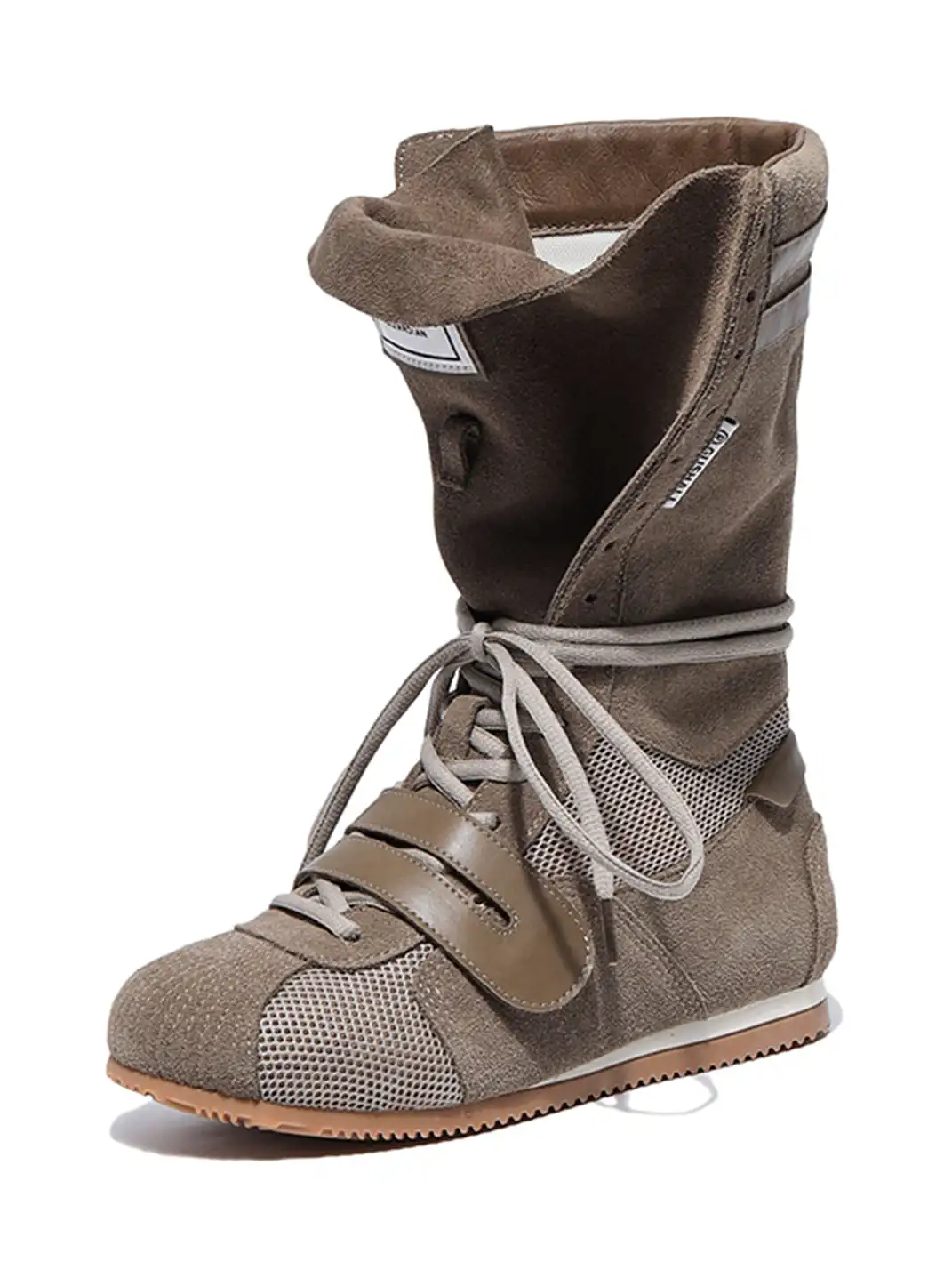 GSL | "Knockout Pro2.0" Hybrid Velcro Boxing Trainer Boots-Khaki