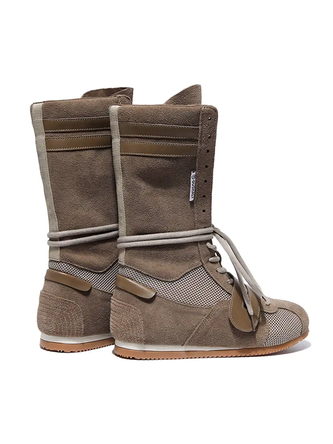 GSL | "Knockout Pro2.0" Hybrid Velcro Boxing Trainer Boots-Khaki