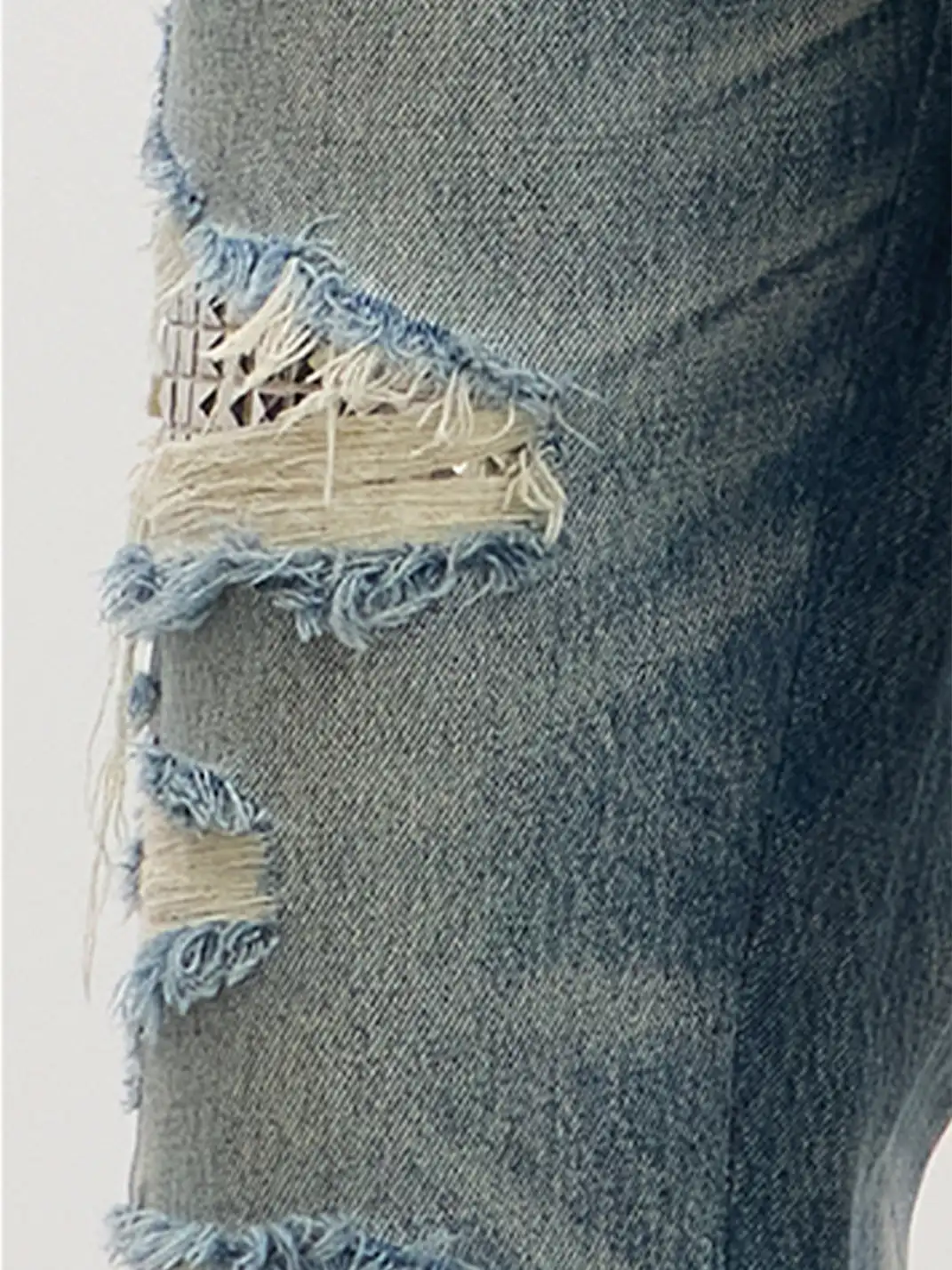 DND4DES | Ripped Rivet Bell Bottom Jeans