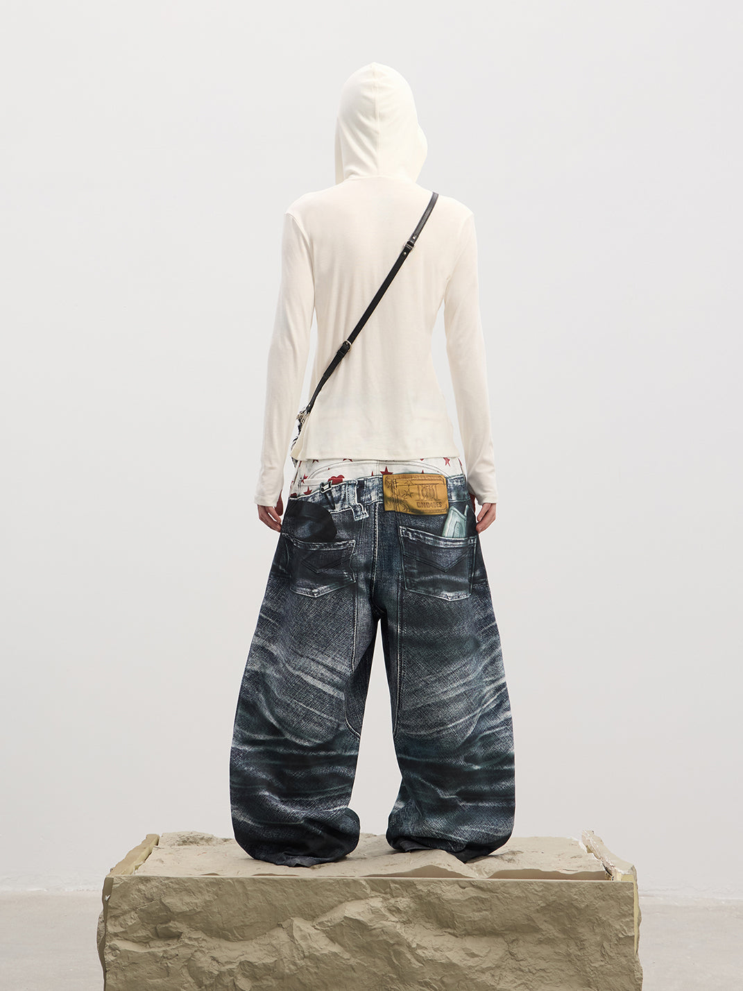 パンツ DND4DES 3D print baggy Jeans DND4DES | 3D Print Sagging Baggy Jeans | PSYLOS1