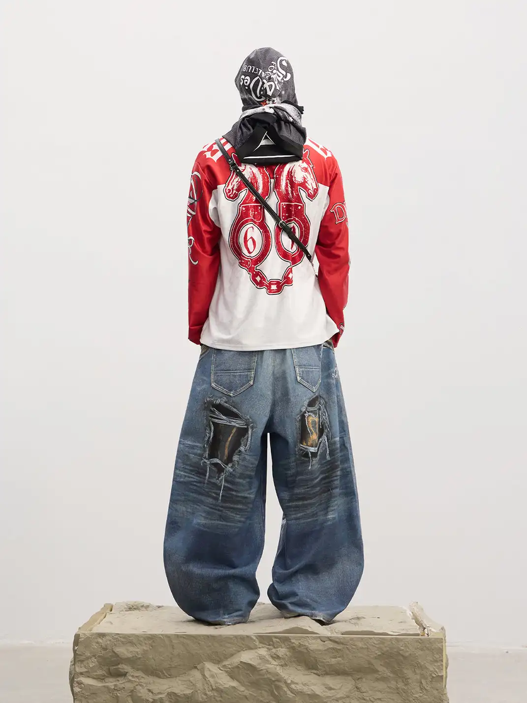 DND4DES | Ripped Leopard Print Baggy Jeans