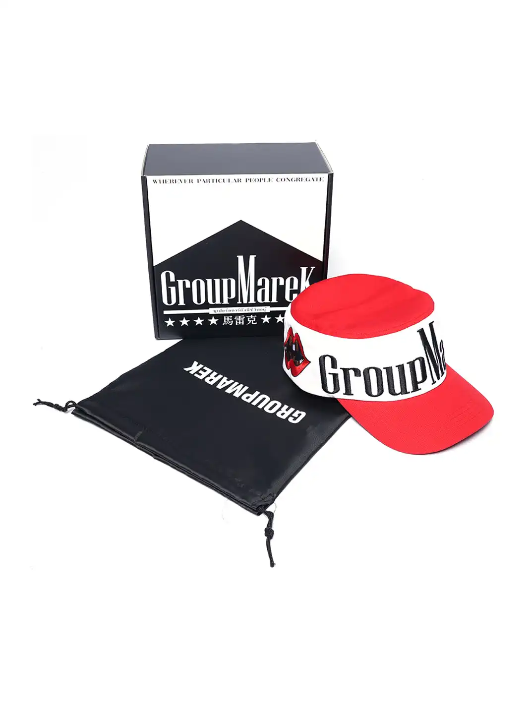 GMK | "Marekboro" Flat Top Curve Brim Cap