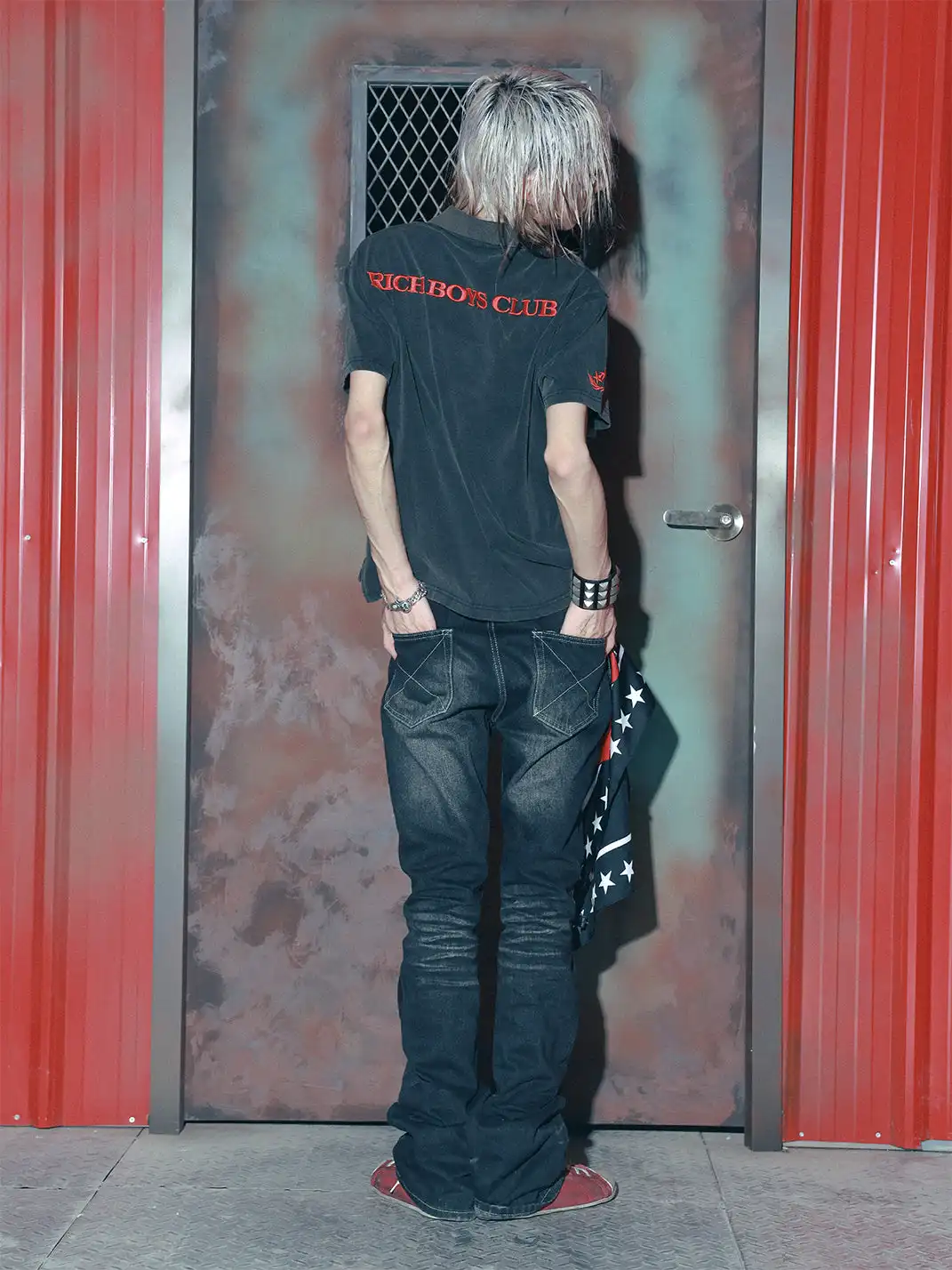GMK | Distressed Bell Bottom Jeans - Black