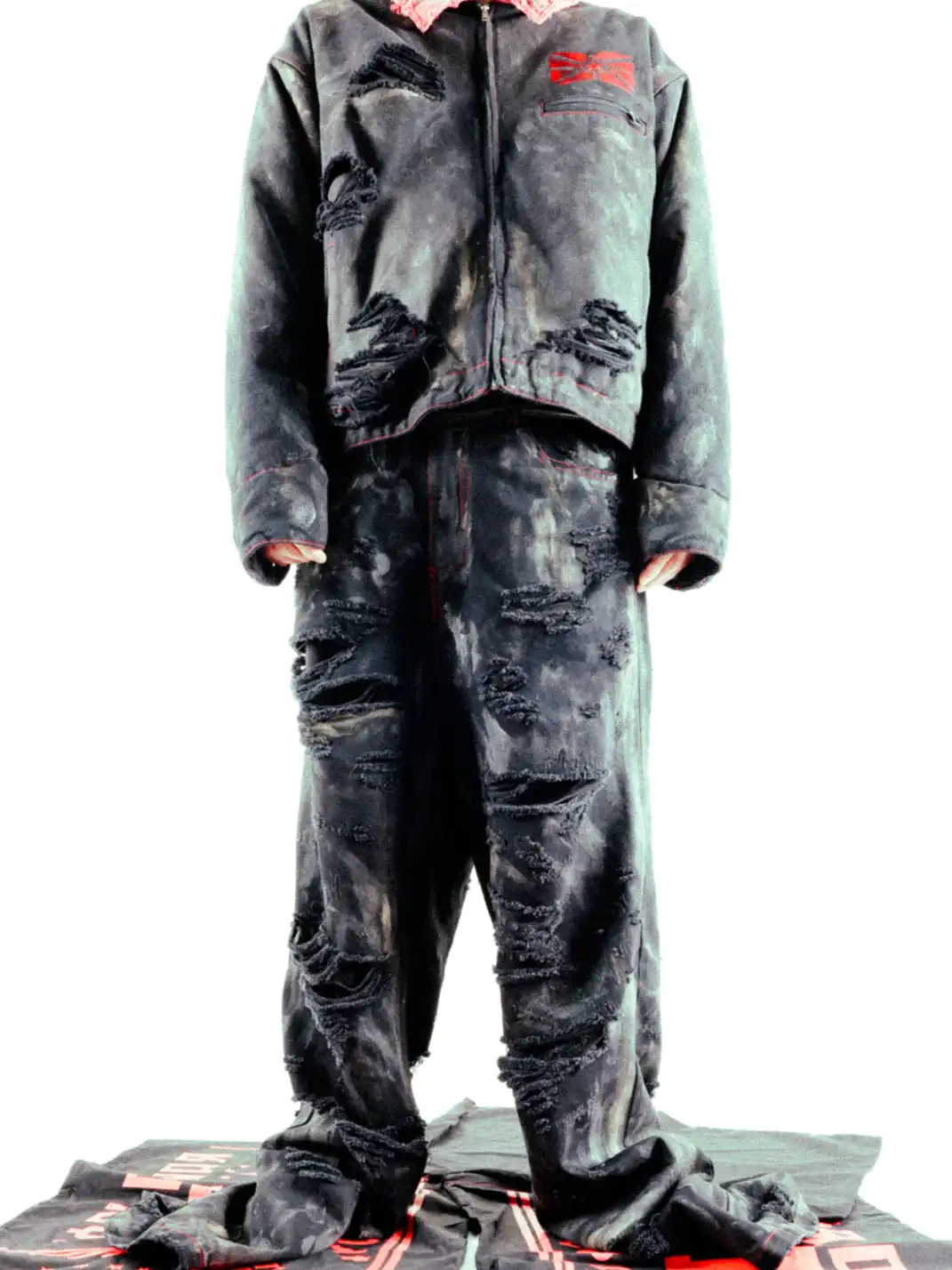 GMK | Destructed Rip Baggy Jeans