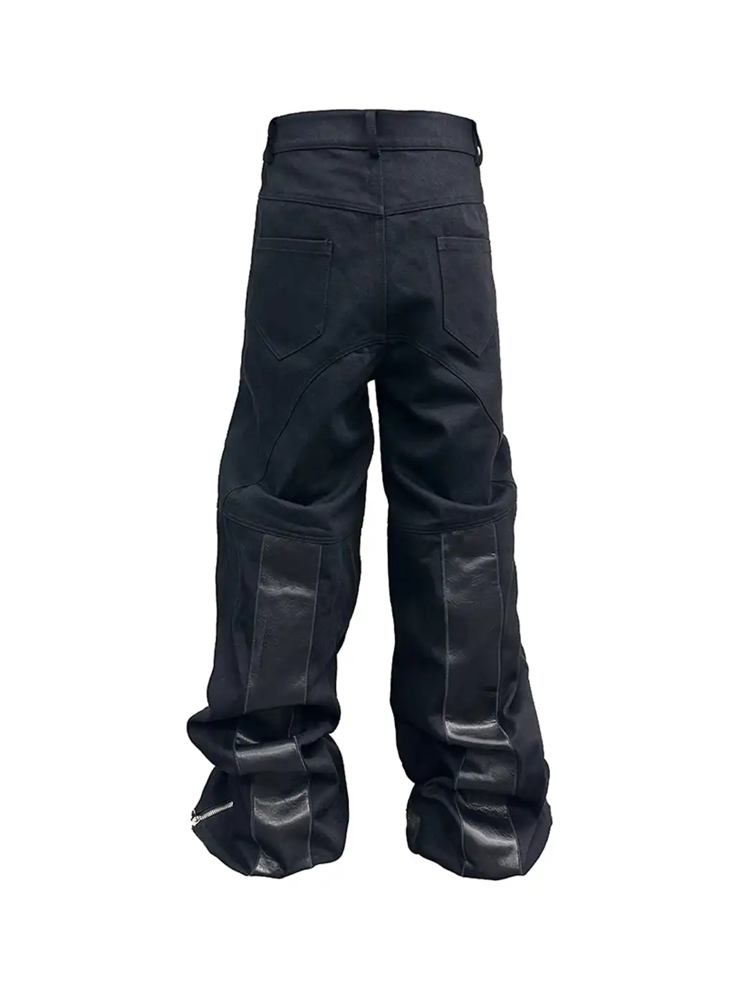 GMK | Leather Patching Biker Jeans